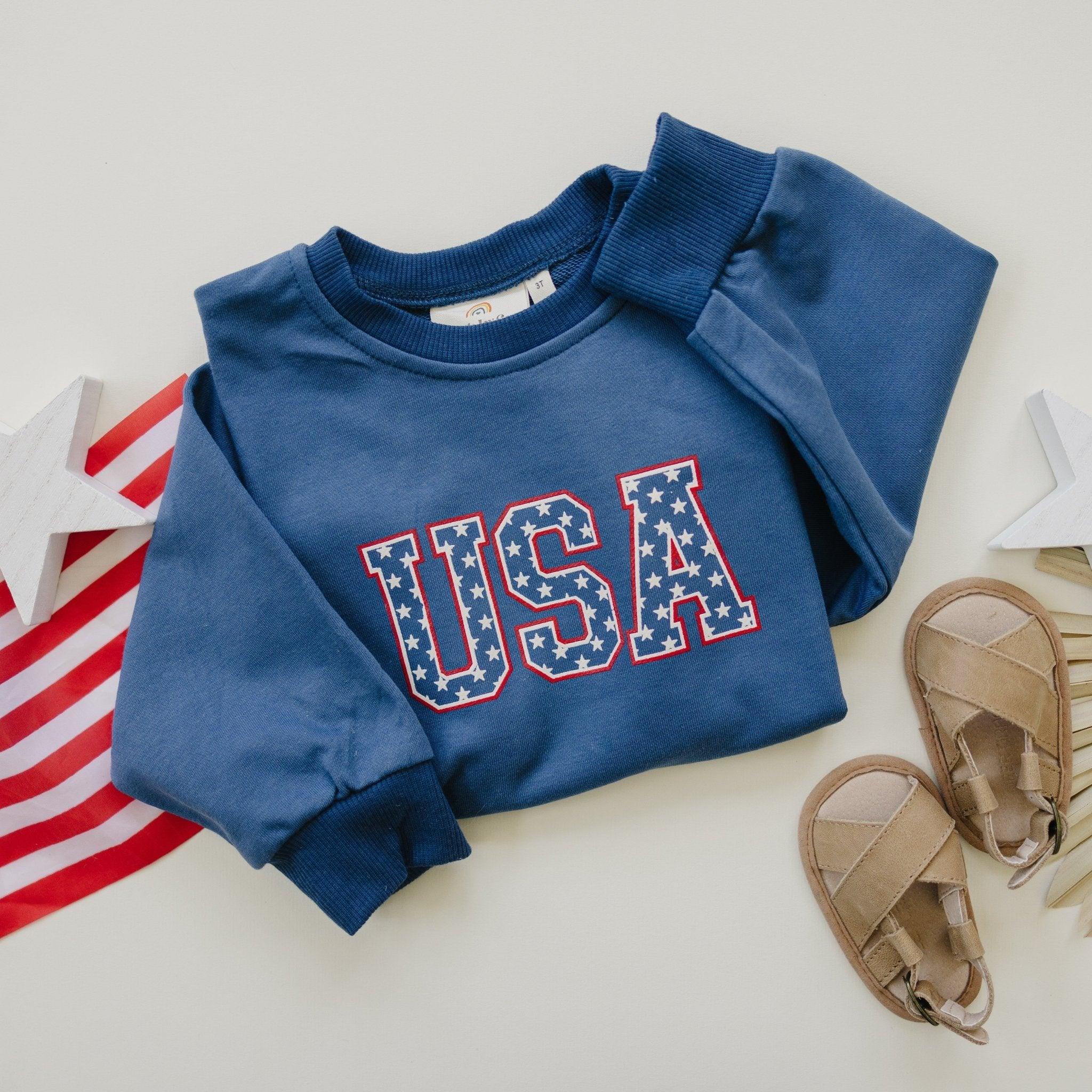 USA Stars Crewneck Sweatshirt