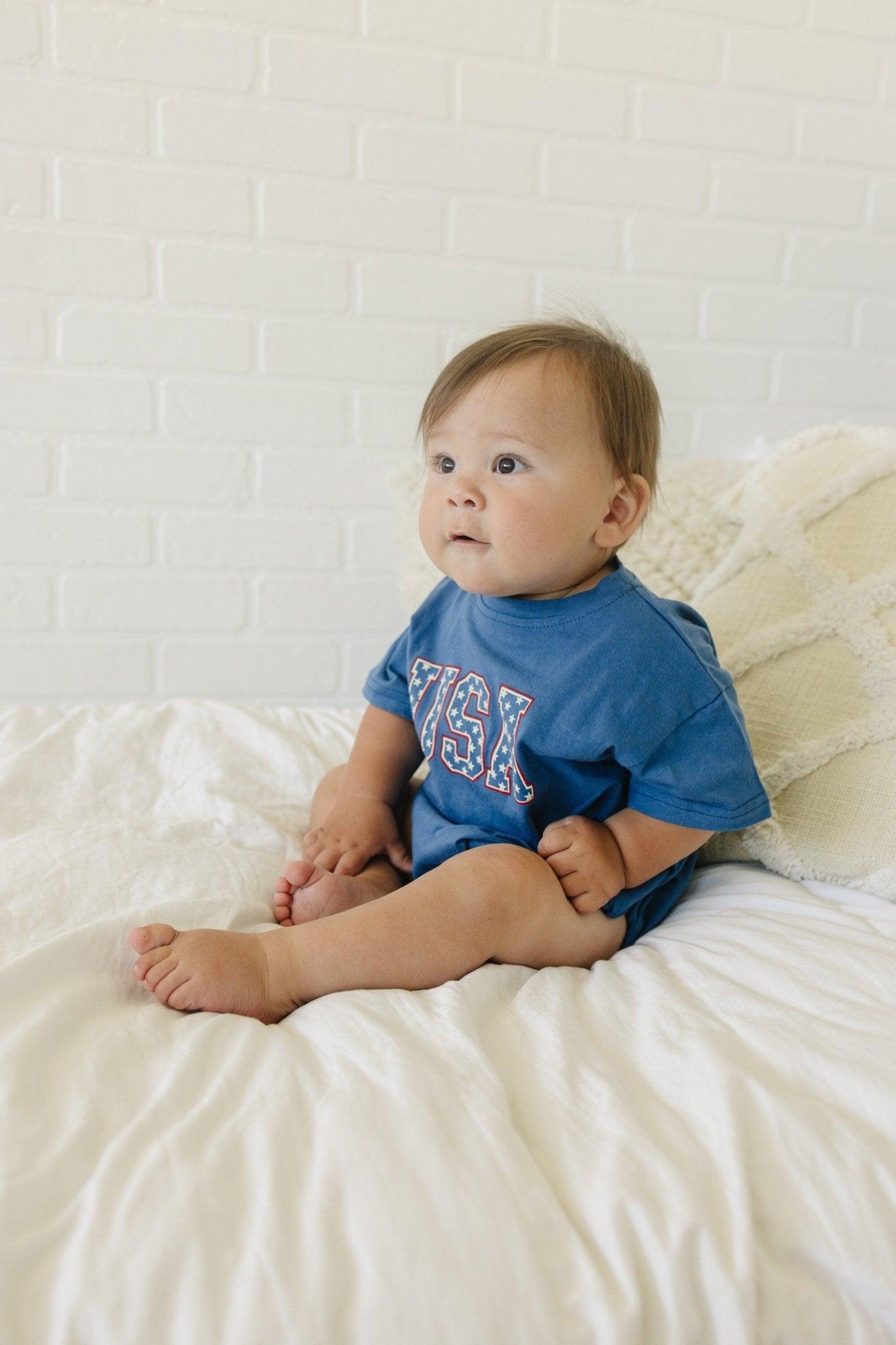 USA Stars T-Shirt Romper