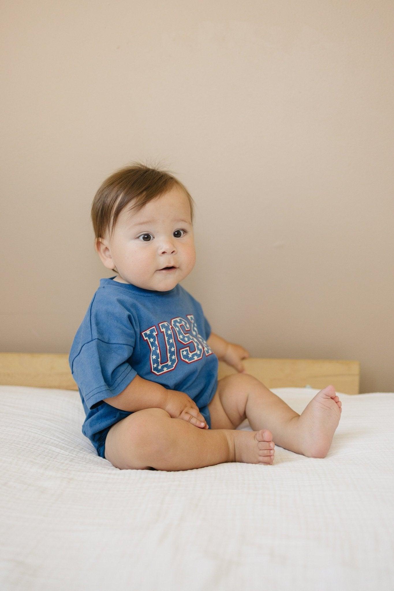 USA Stars T-Shirt Romper