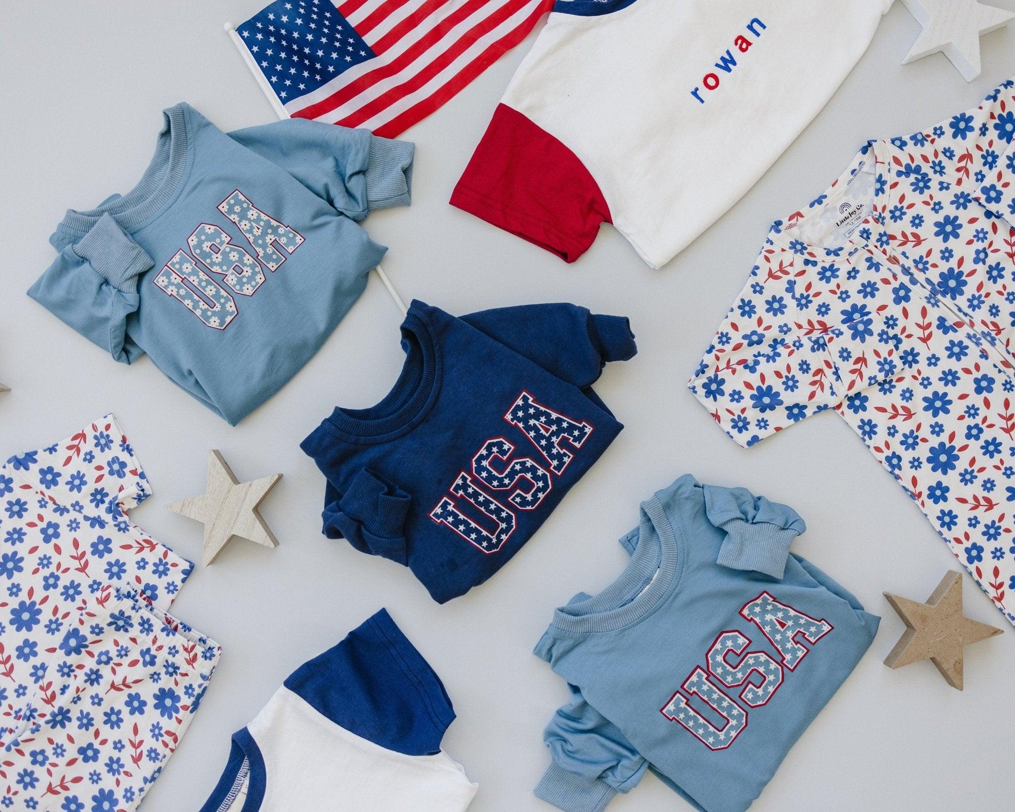 USA Sweatshirt Romper