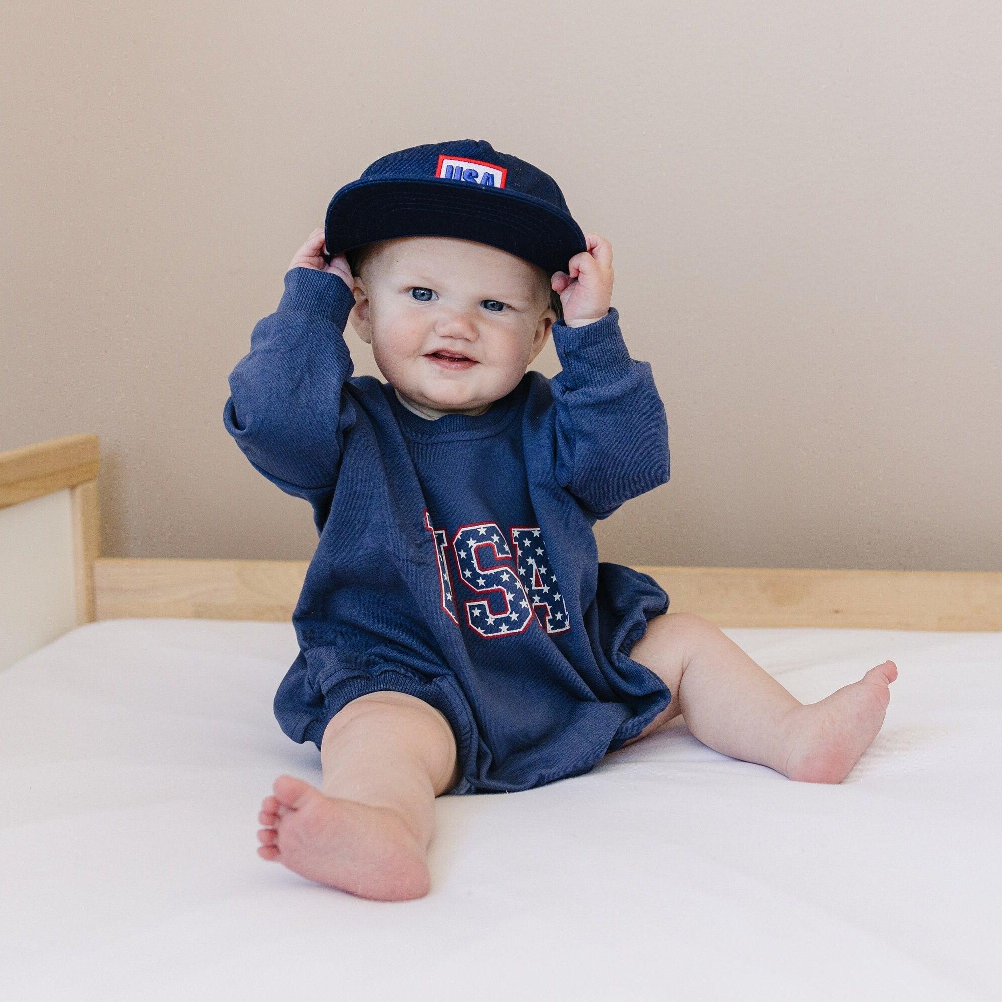 USA Sweatshirt Romper