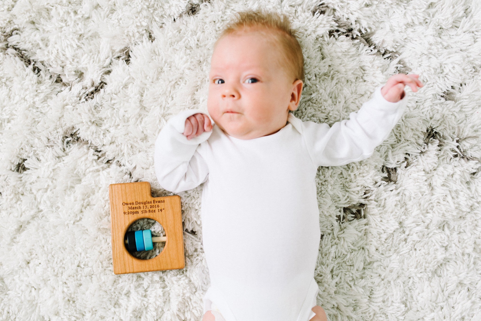 Utah State Wooden Baby Rattle™ Rattles Bannor Toys