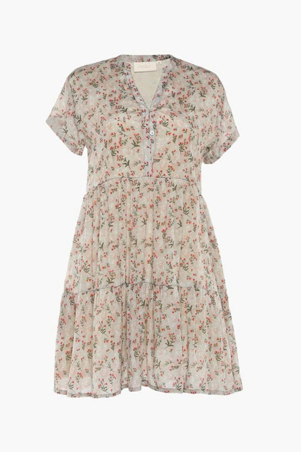 V-neck Tiered Dress - Peony Parade