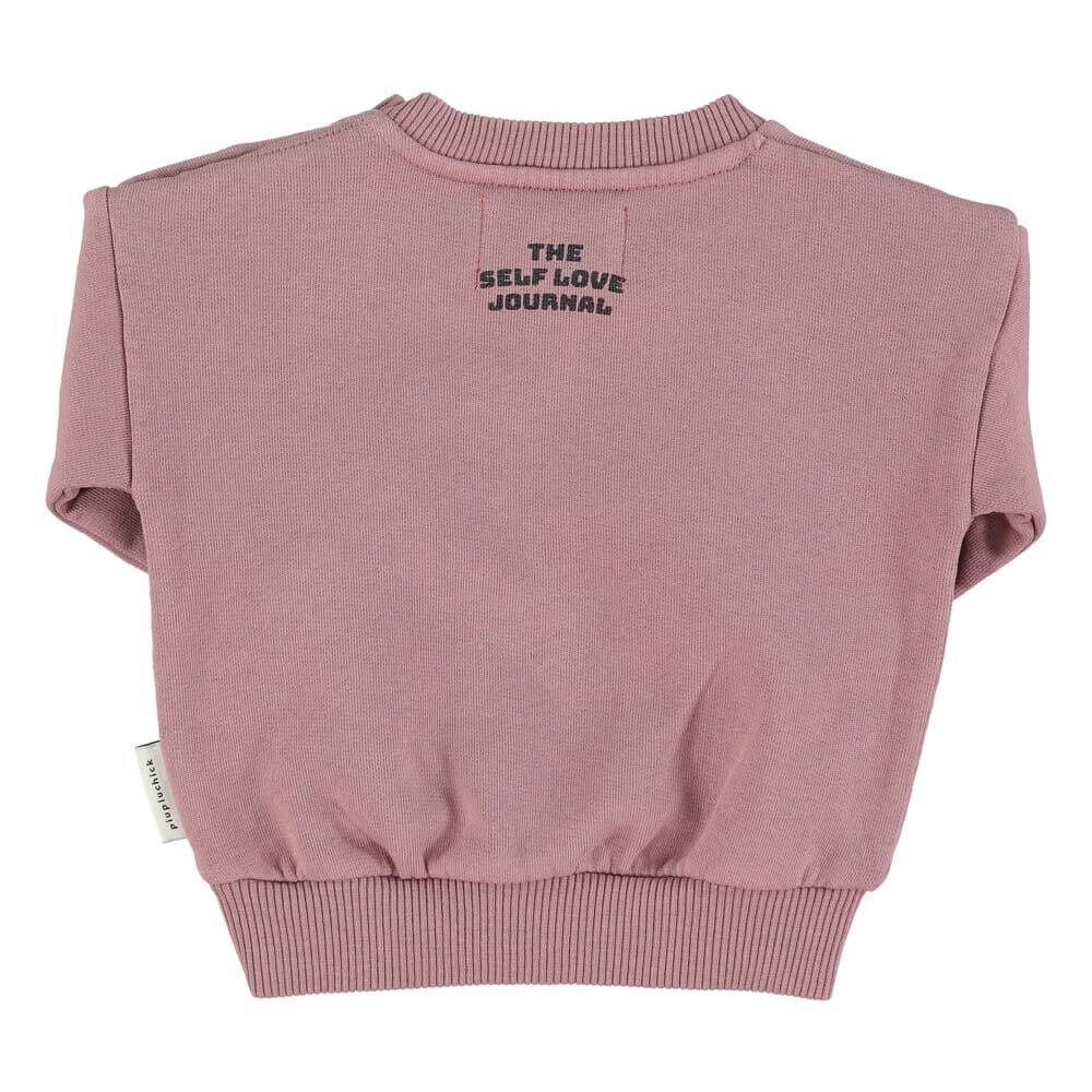 Baby Unisex Sweatshirt - Grape w/ "Cube" Print