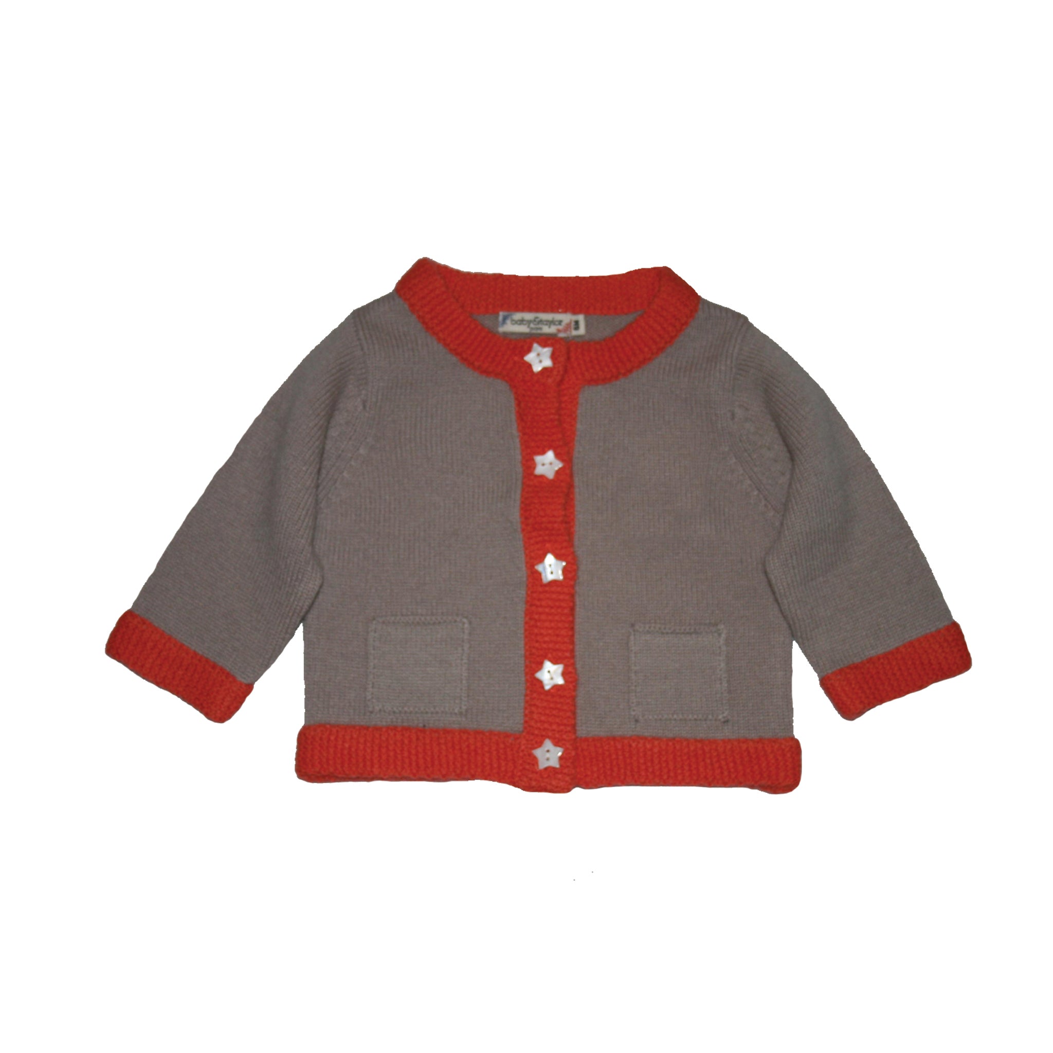 Camelia Cardigan - Beige/orange