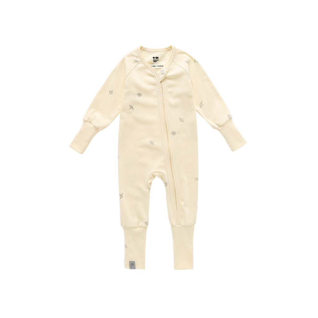 Baby Jersey Playsuit - Cream