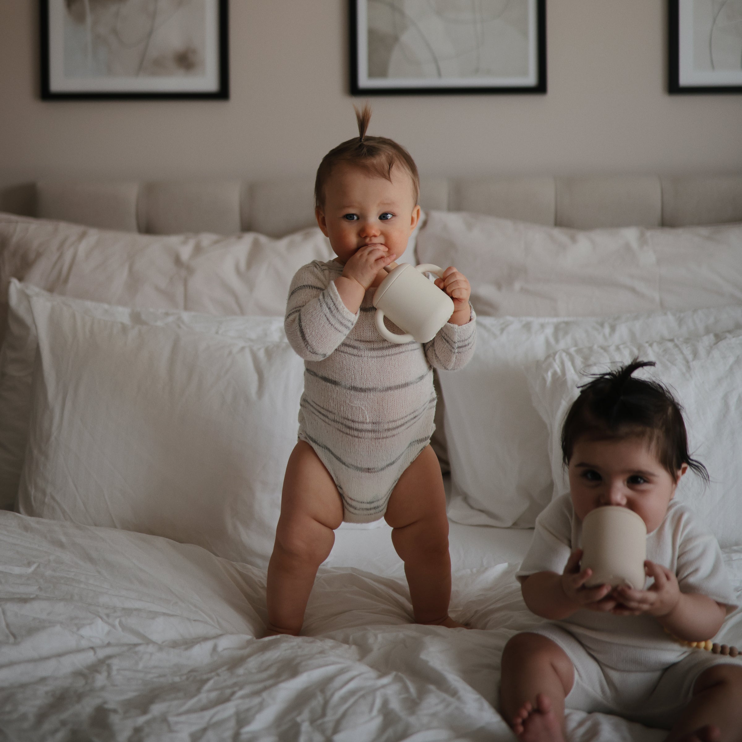 Silicone Training Cup + Straw Sippy Cups Mushie