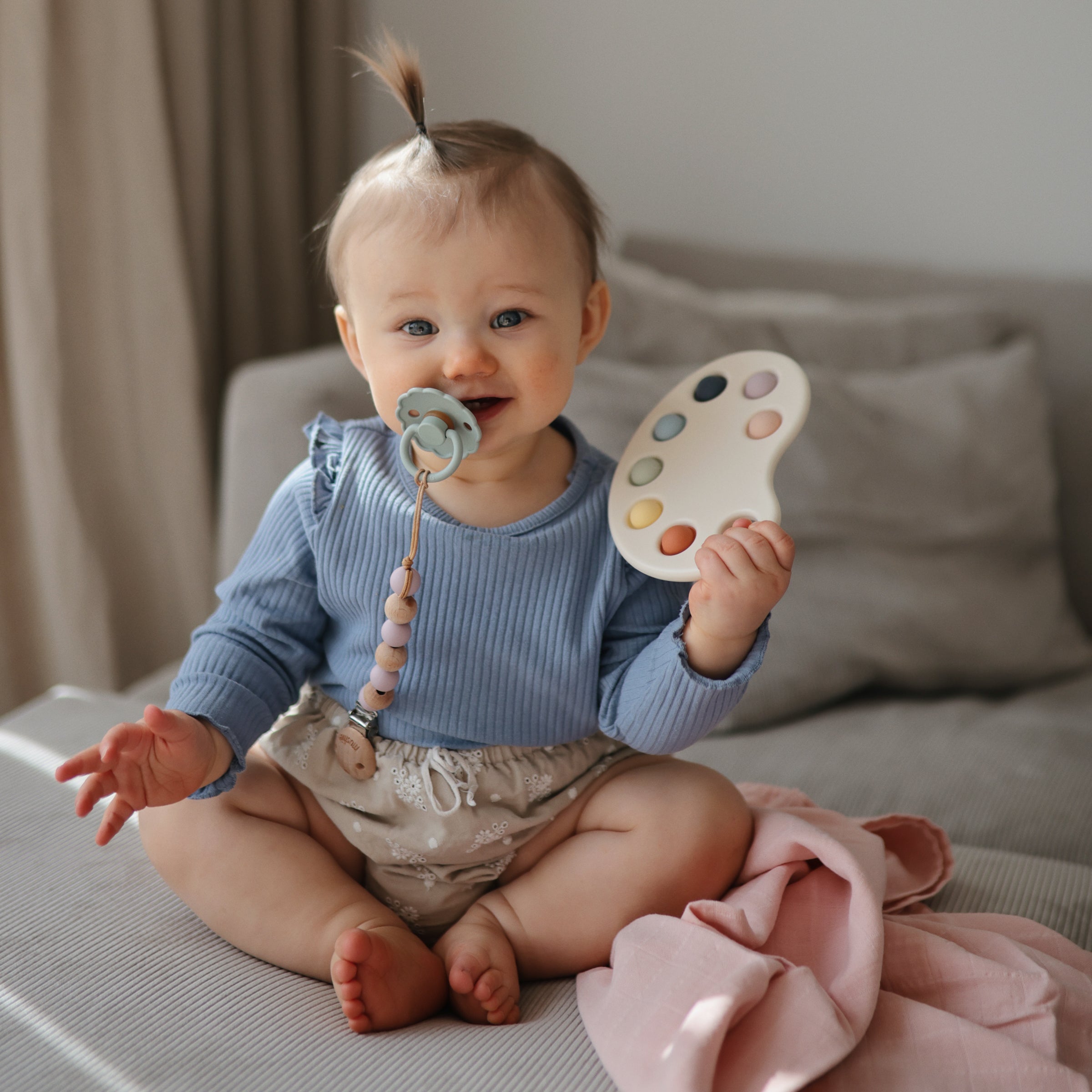 FRIGG Daisy Natural Rubber Pacifier 2-Pack FRIGG PACIFIERS Mushie