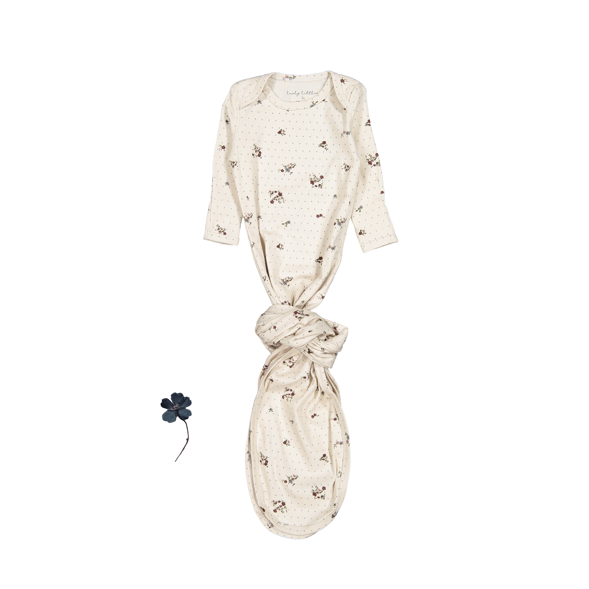 The Printed Baby Gown - Vintage Floral