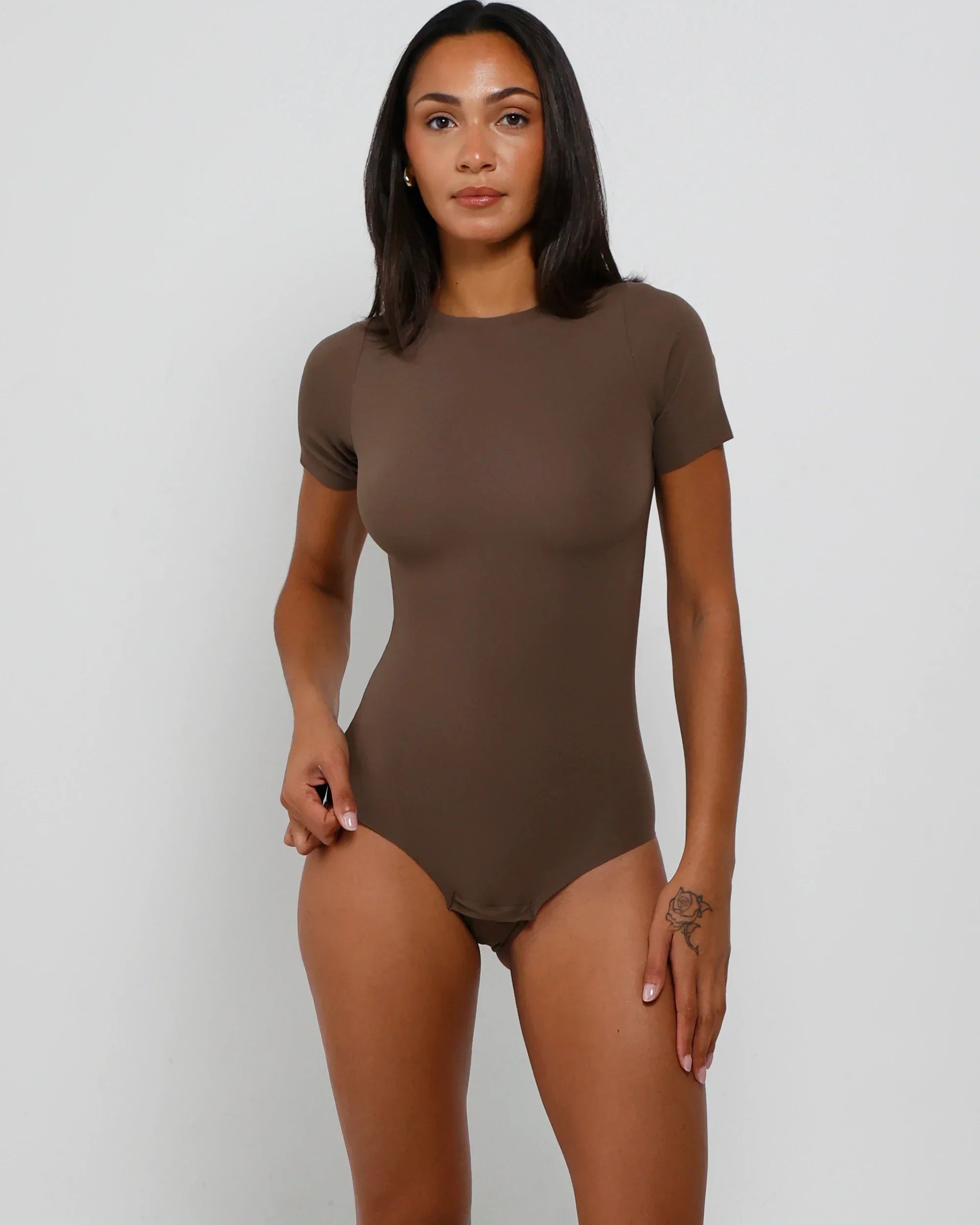 T-Shirt Bodysuit - Standard - Mocha