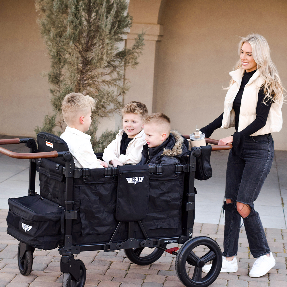 Keenz Vyo͞o The Seating Chameleon Stroller Wagon 4-Passengers Keenz Stroller Wagons
