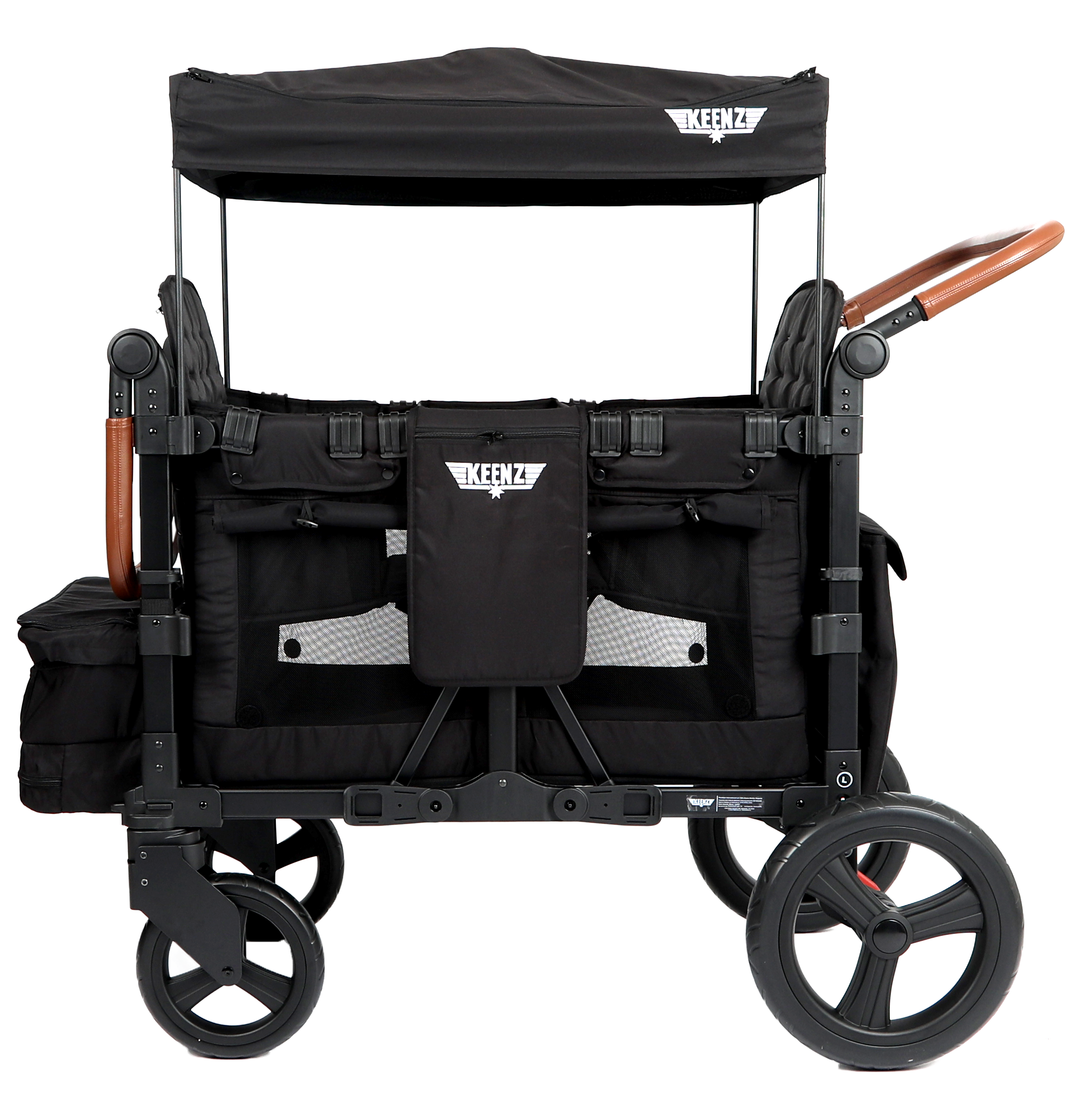 Keenz Vyo͞o The Seating Chameleon Stroller Wagon 4-Passengers Keenz Stroller Wagons Black