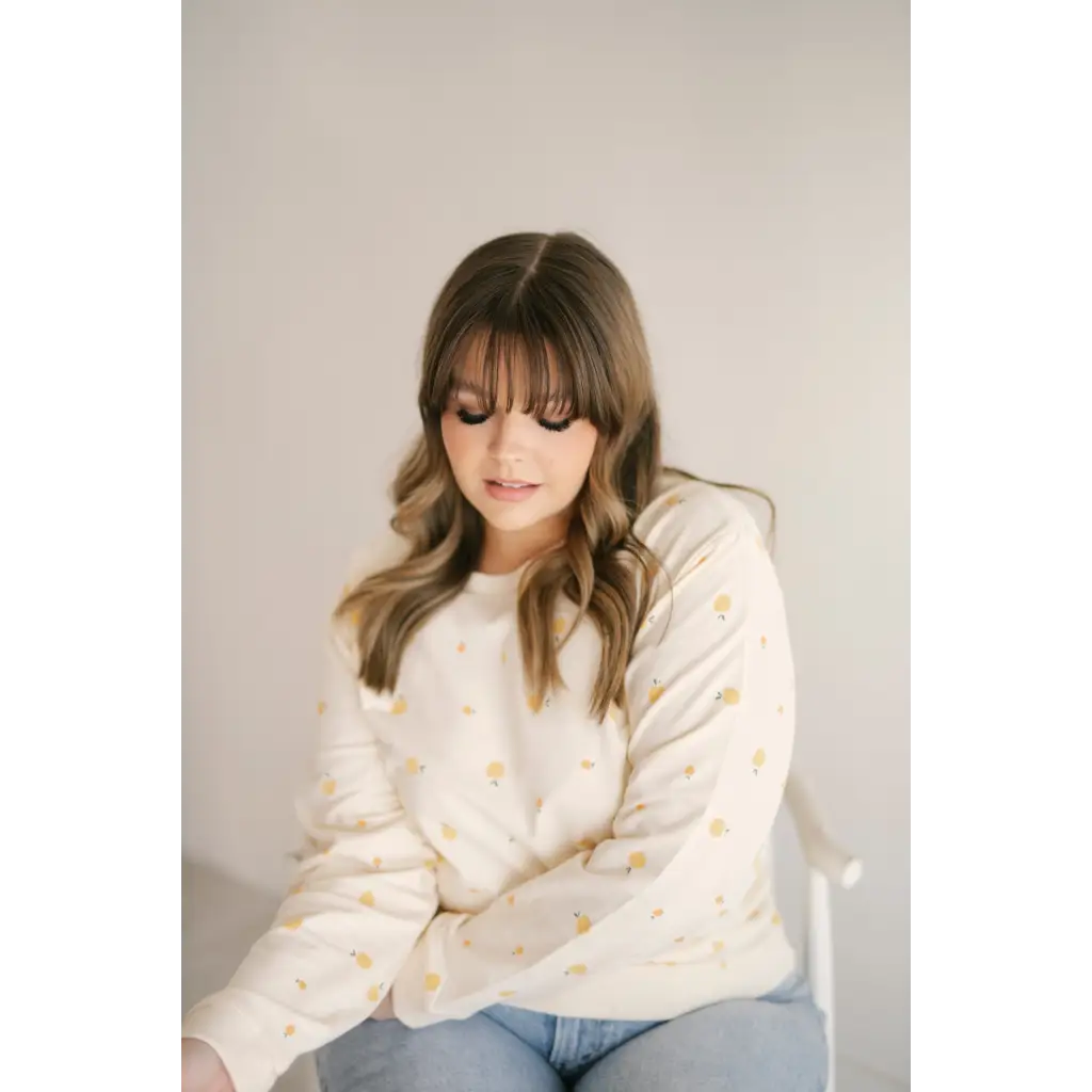 Peachy Keen Organic Cotton Pullover