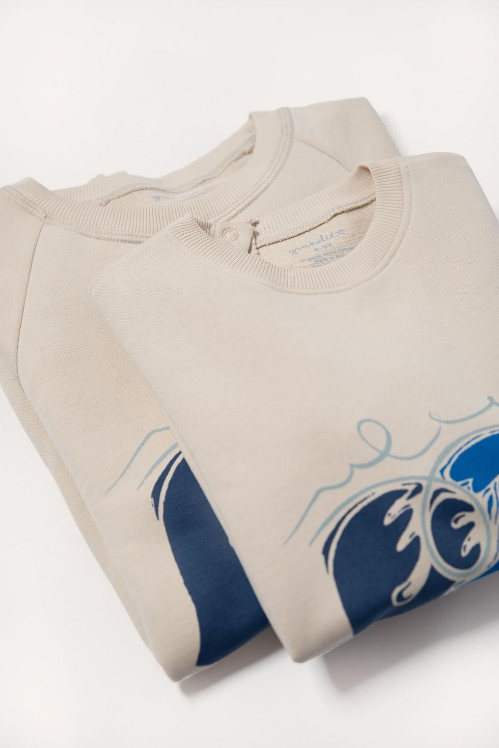 Adult Organic Pima Cotton Sweatshirt - Blue Doves