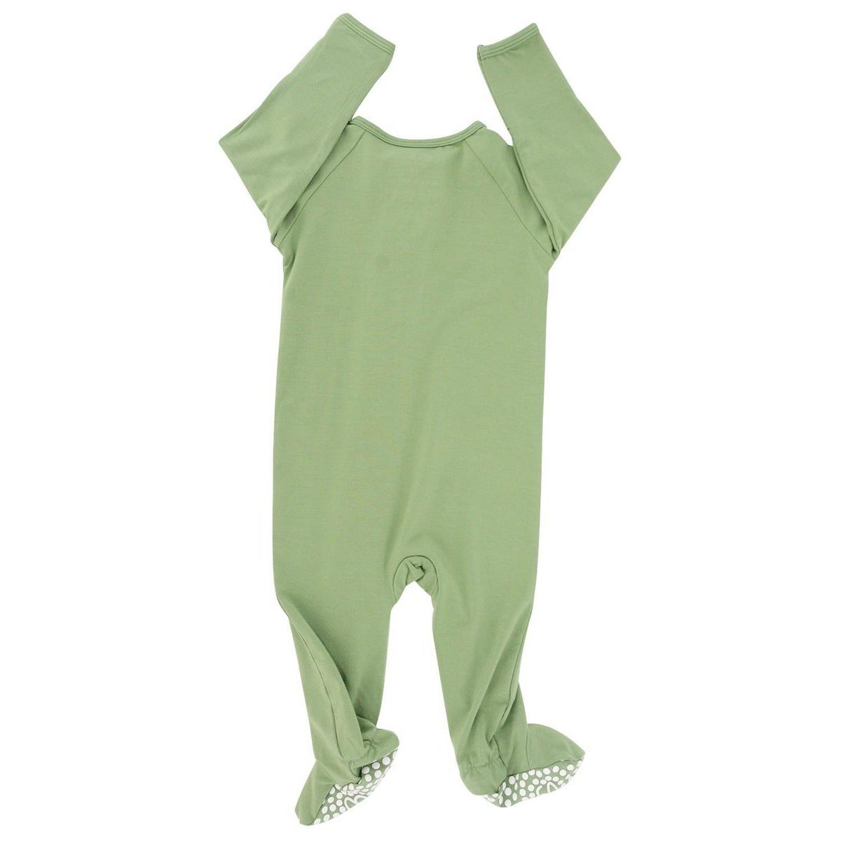Zipper Footie - Shale Green