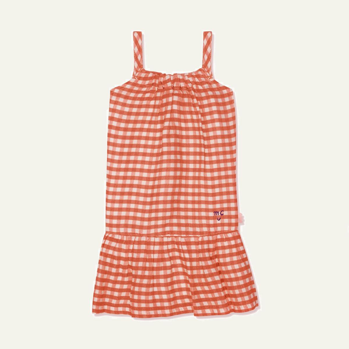 Misty Rose Linen Kid Dress - Natural/misty Rose