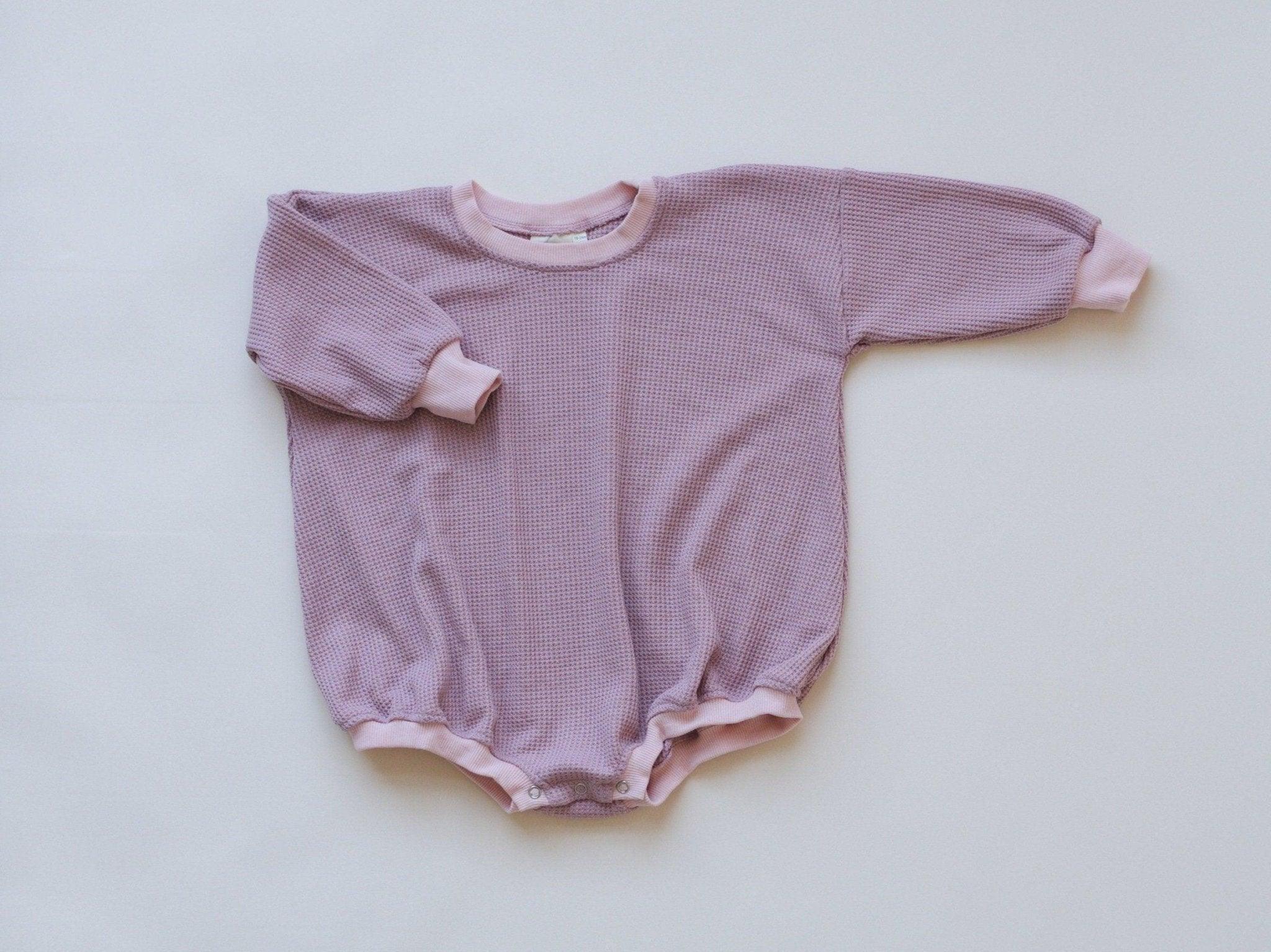 Waffle-Knit Bubble Romper