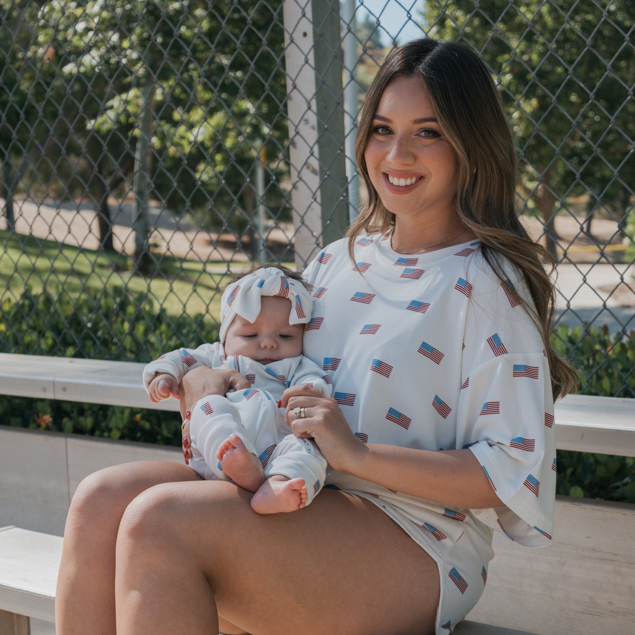 Bamboo Zip Pajamas | Americana Ribbed