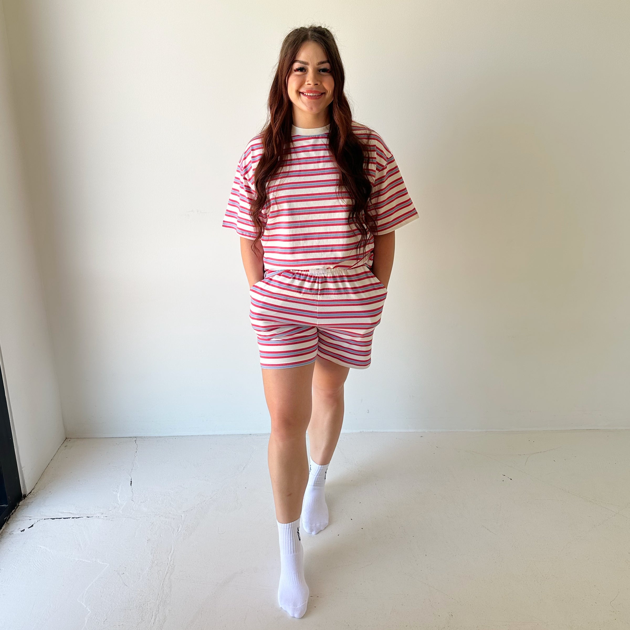 Women's Short Set | Heritage Stripe