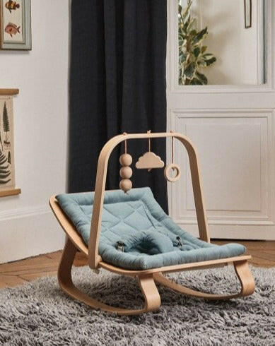 LEVO Beech Wood Baby Rocker Nursery Furniture Charlie Crane Organic Orage