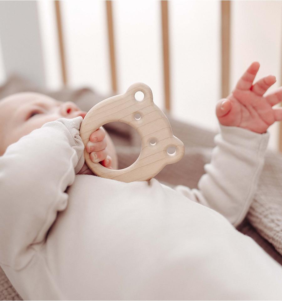 Wooden Teether Teethers + Rattles Ooh Noo