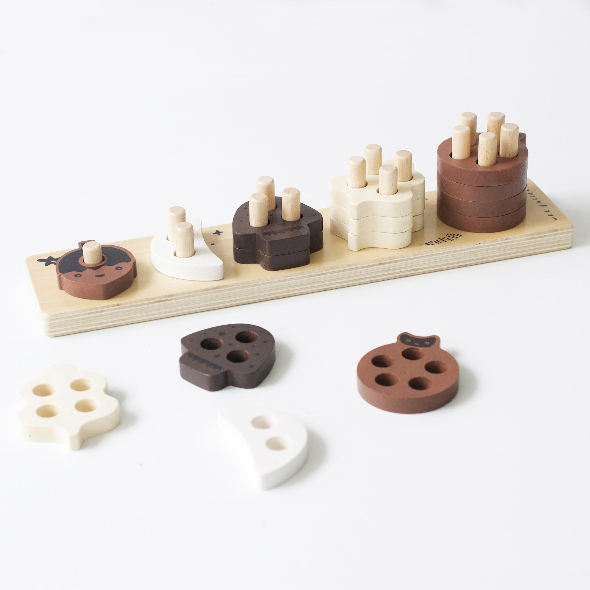 Count and Stack Toy Wooden Toys Wee Gallery