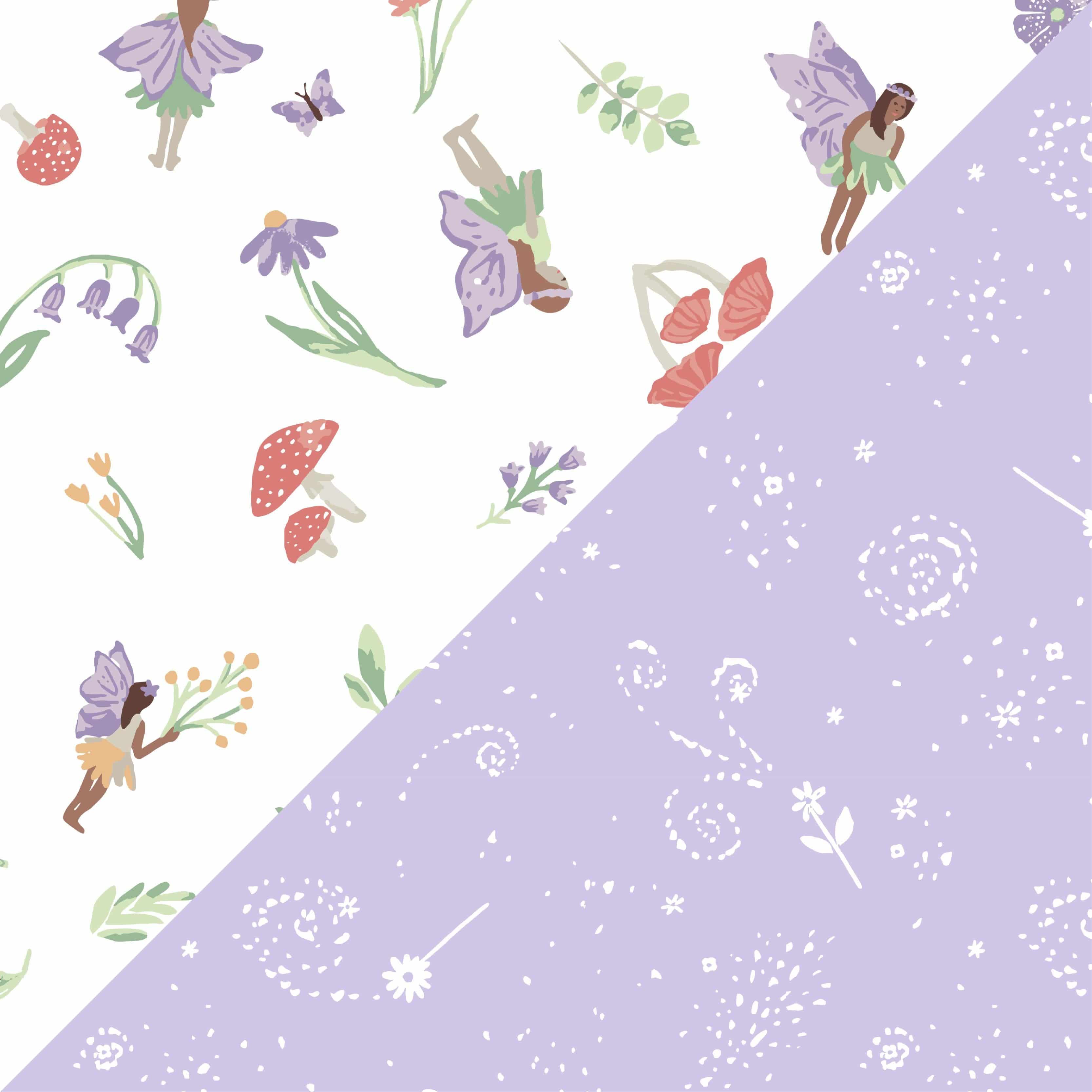 Woodland Fairy + Fairy Dust Oh So Soft Muslin Super Snuggle Blanket Super Snuggle Blanket Bebe au Lait
