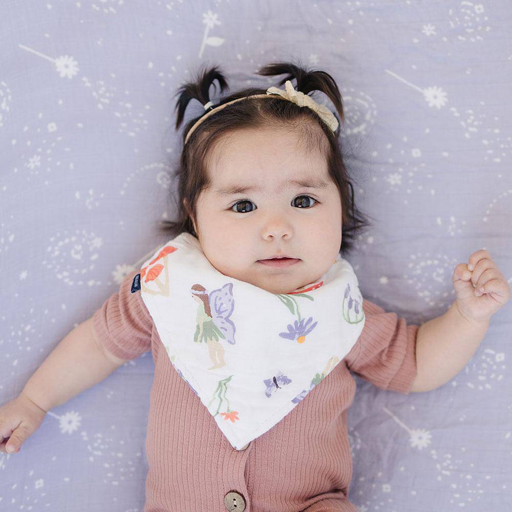Woodland Fairy Muslin Bandana Bib Bib Bebe au Lait
