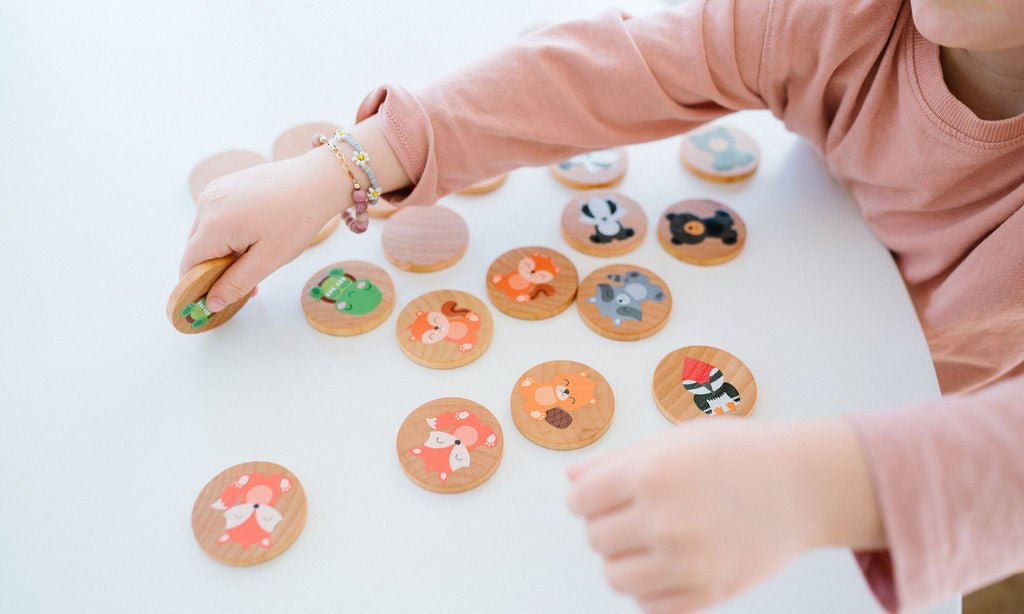 Woodland Matching Tiles Tile Toys Bannor Toys