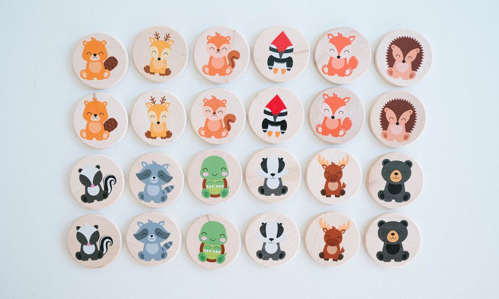 Woodland Matching Tiles Tile Toys Bannor Toys