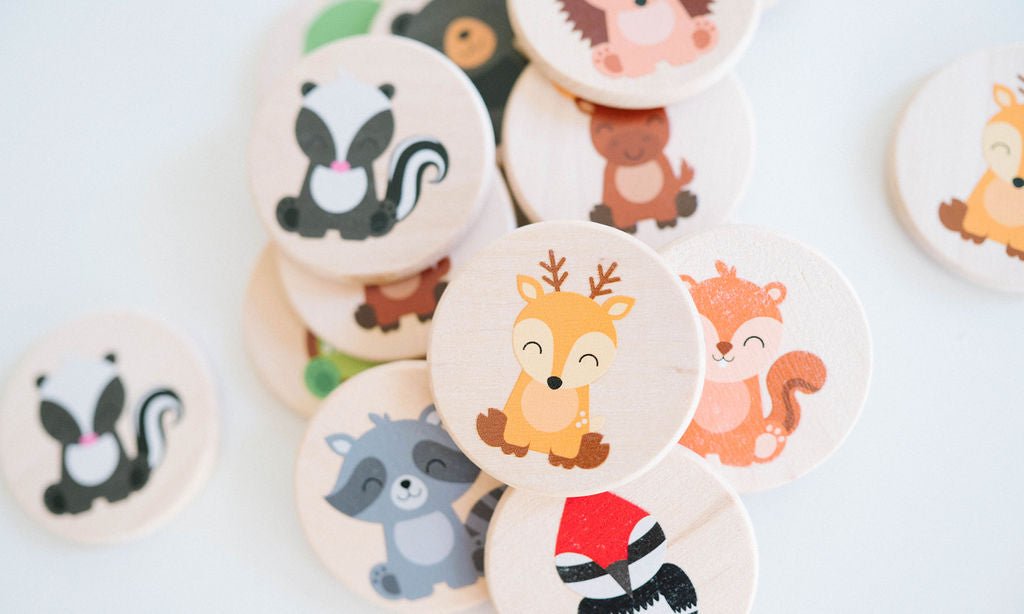 Woodland Matching Tiles Tile Toys Bannor Toys