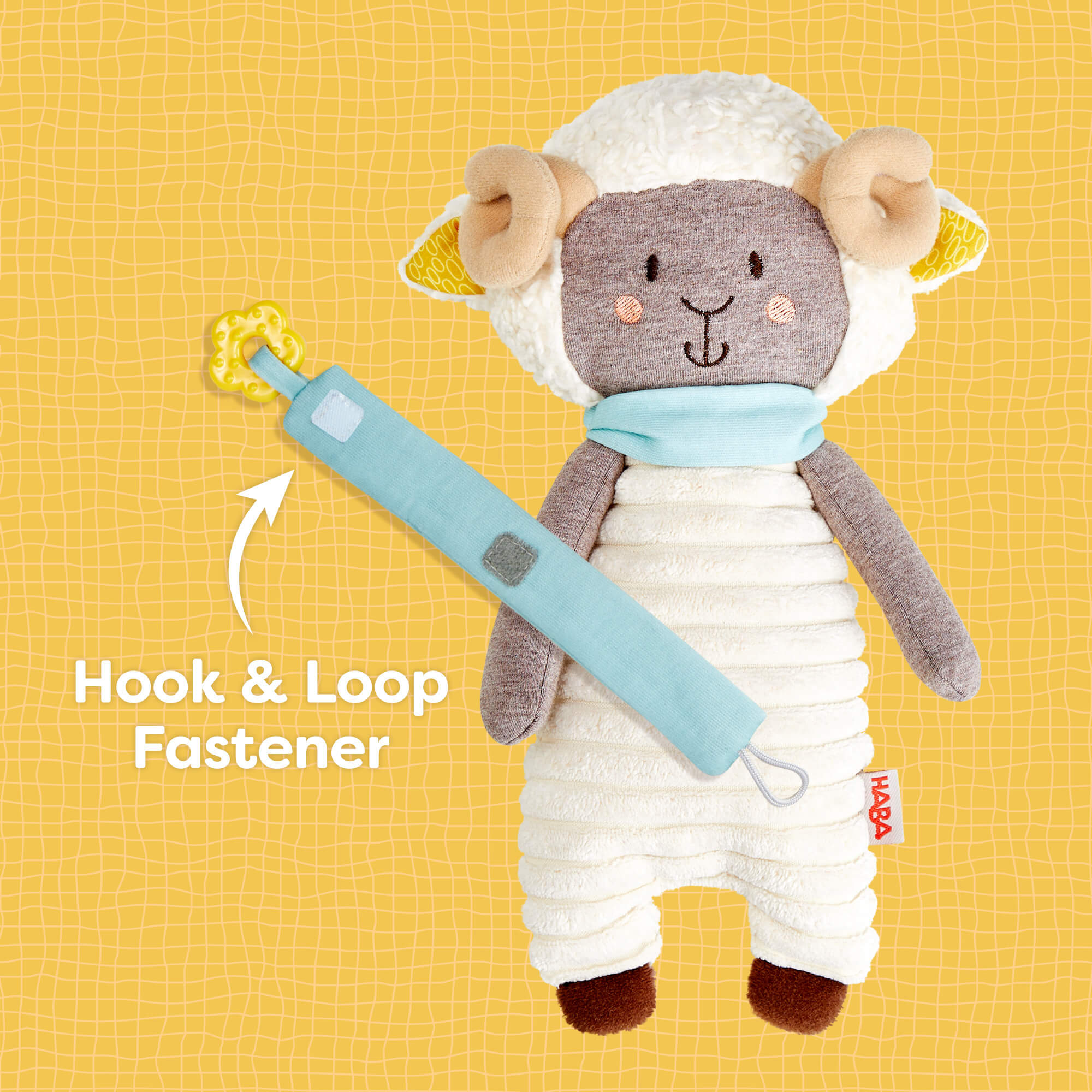 Woolbert the Ram Cuddly Baby Sensory Toy