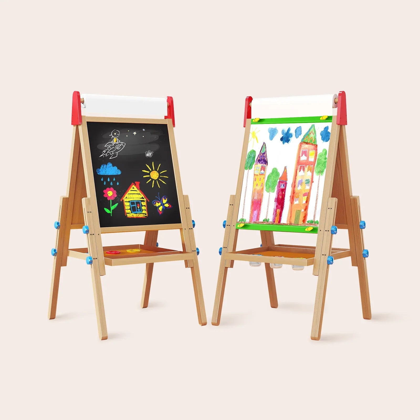 Tiny Land® Double-Sided Easel for Kids Toy Drawing Tablets Tiny Land
