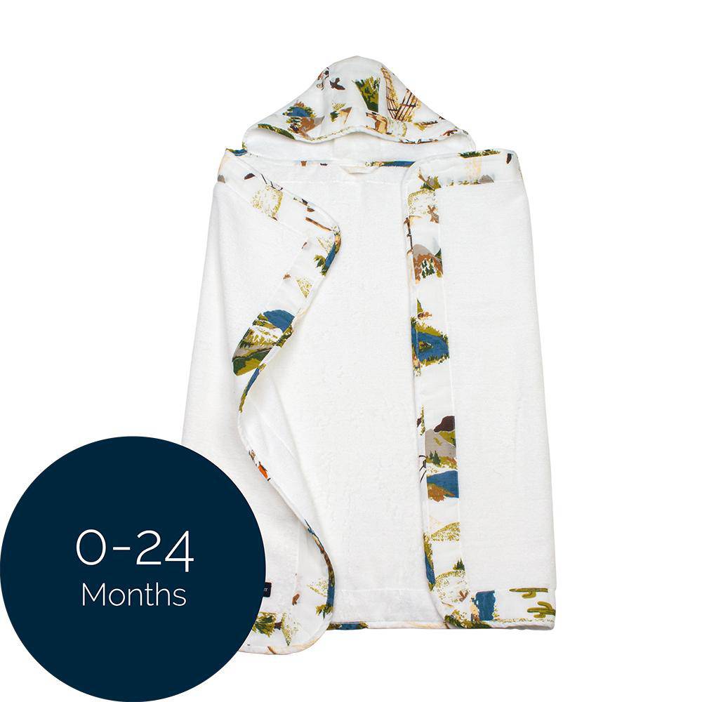 Wyoming Baby Hooded Towel Hooded Baby Towel Bebe au Lait