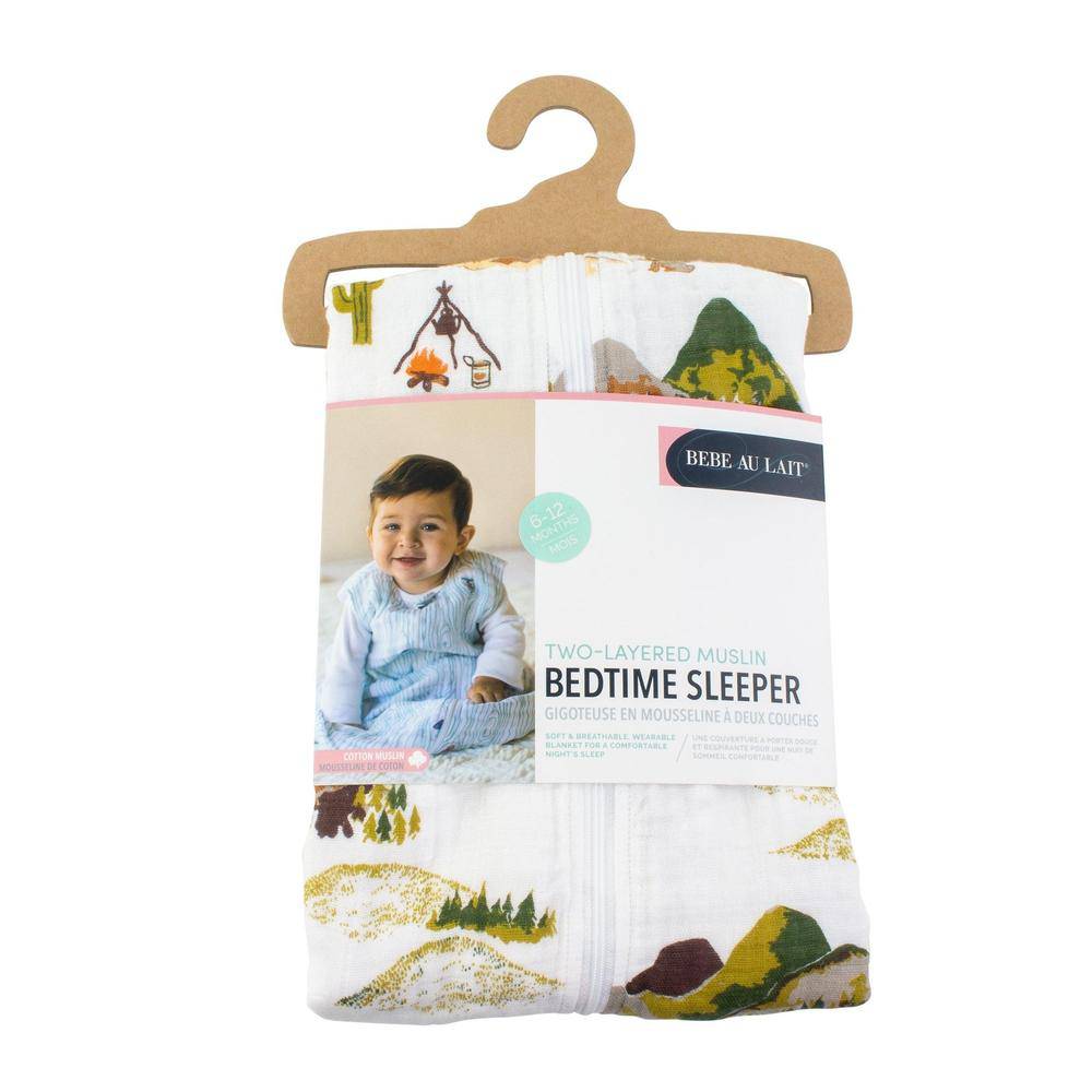 Wyoming Classic Muslin Bedtime Sleeper Bedtime Sleeper Bebe au Lait