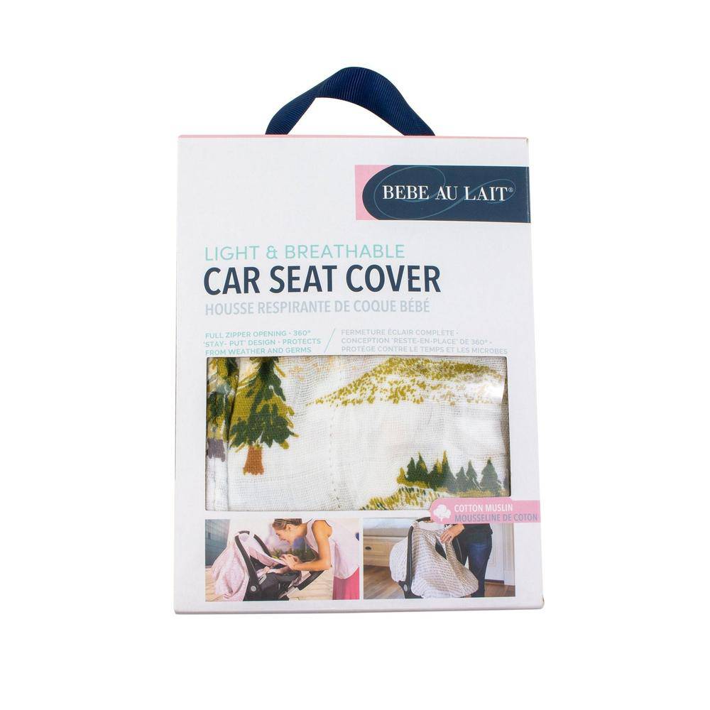 Wyoming Classic Muslin Car Seat Cover Car Seat Cover Bebe au Lait