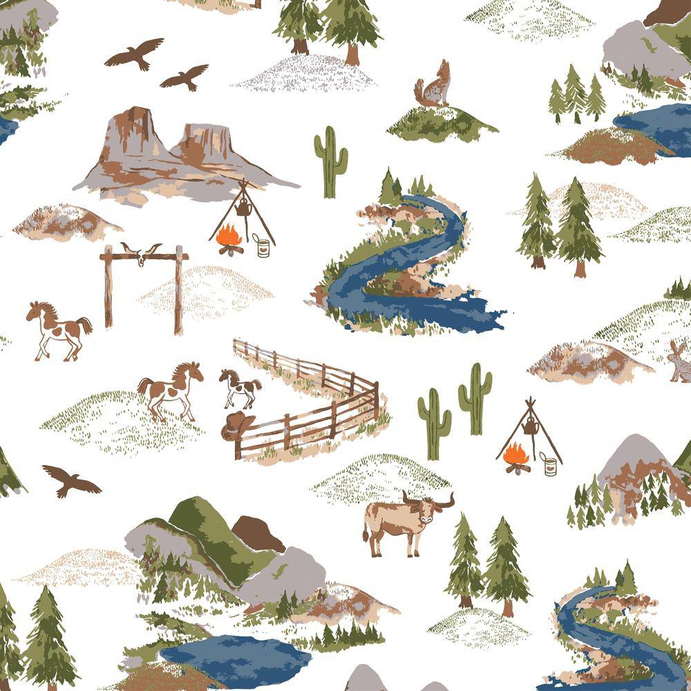 Wyoming Classic Muslin Changing Pad Cover Changing Pad Cover Bebe au Lait
