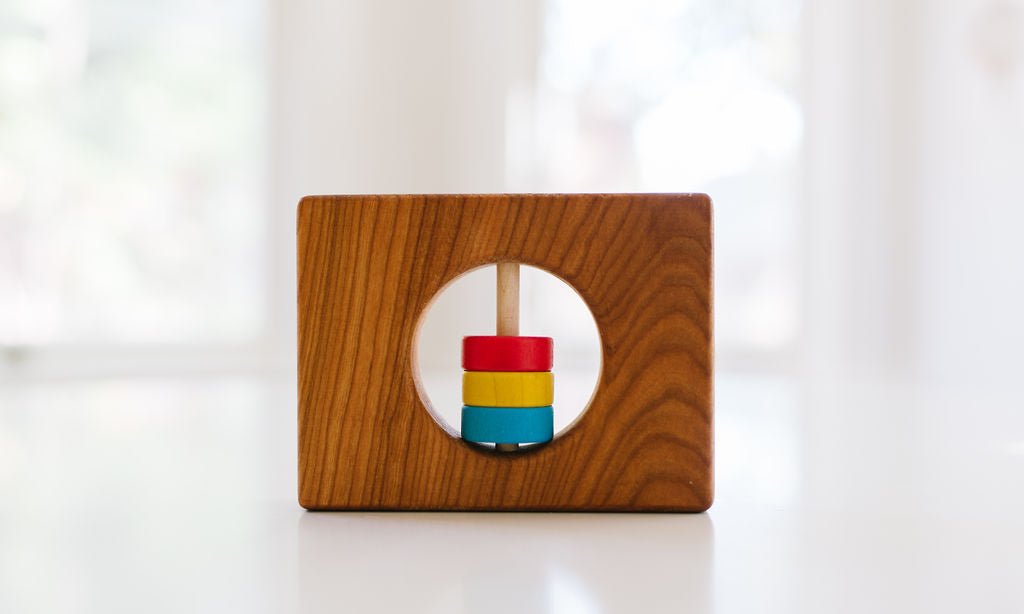 Wyoming State Wooden Baby Rattle™ Rattles Bannor Toys