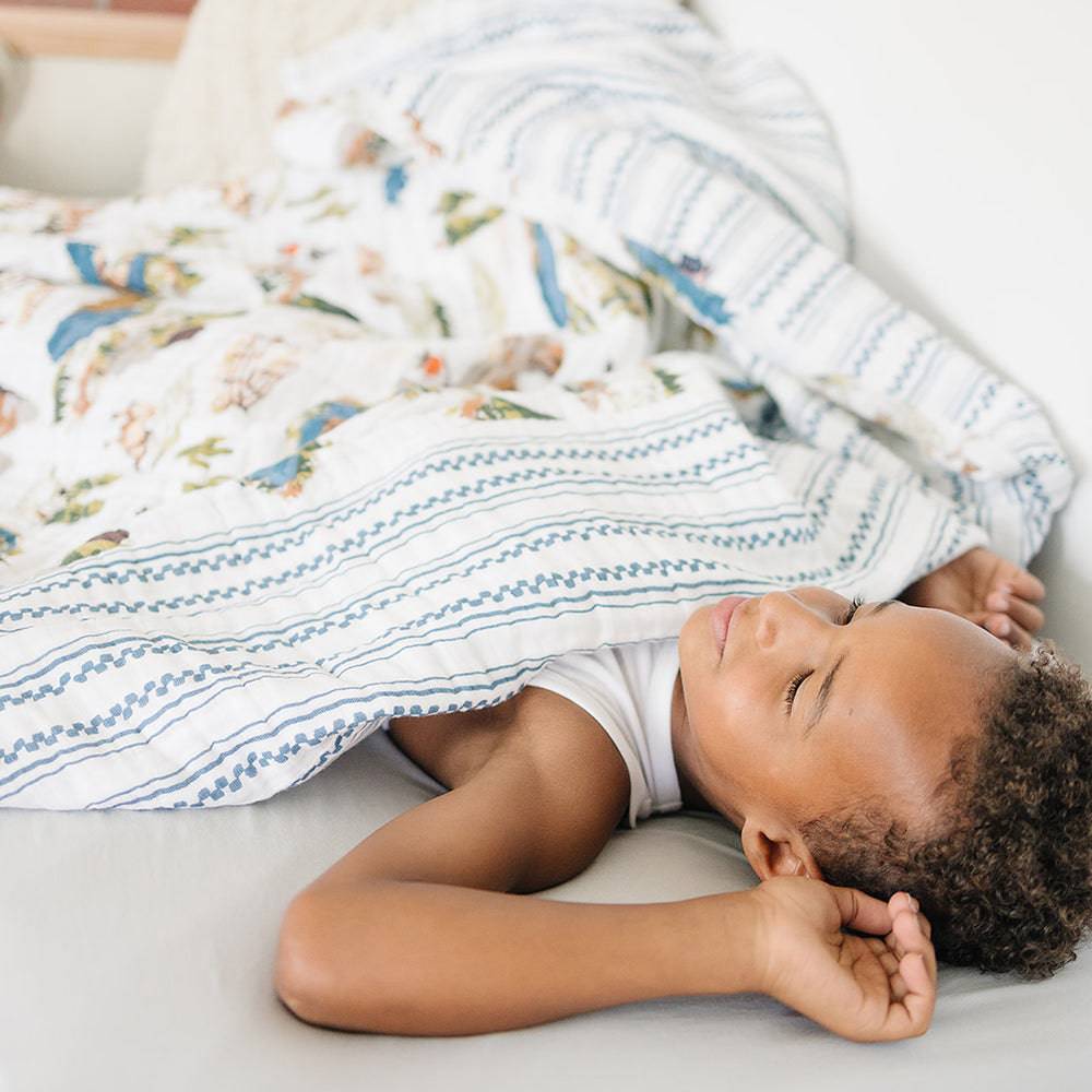 Wyoming + Western Stripe Classic Muslin Super Snuggle Blanket Super Snuggle Blanket Bebe au Lait