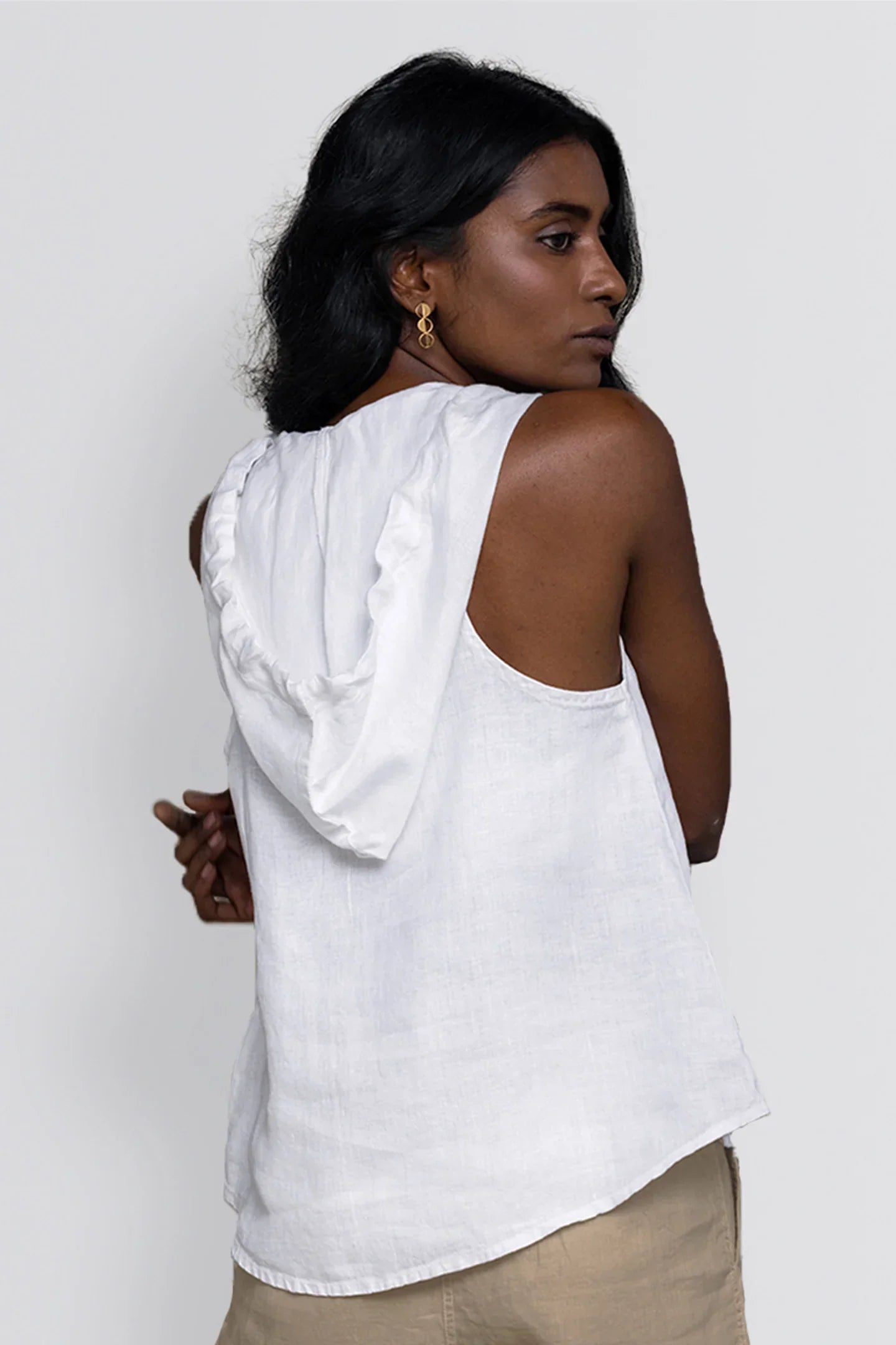 Coastal Drive Hoodie - Coconut White