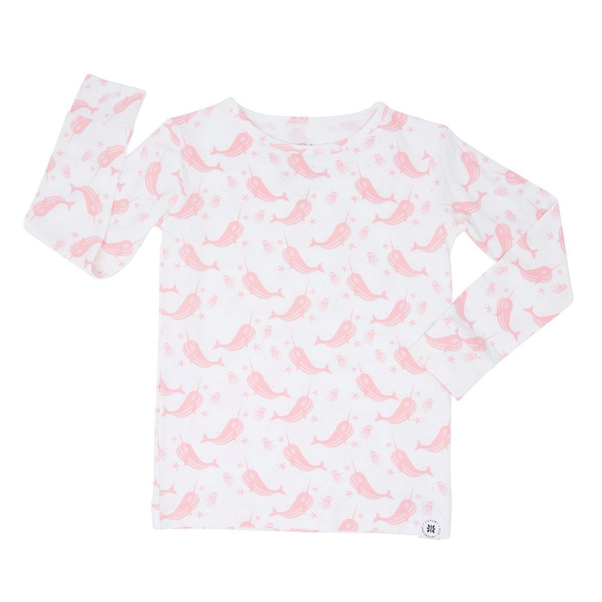 Big Kid Pajama - Narwhal Pink