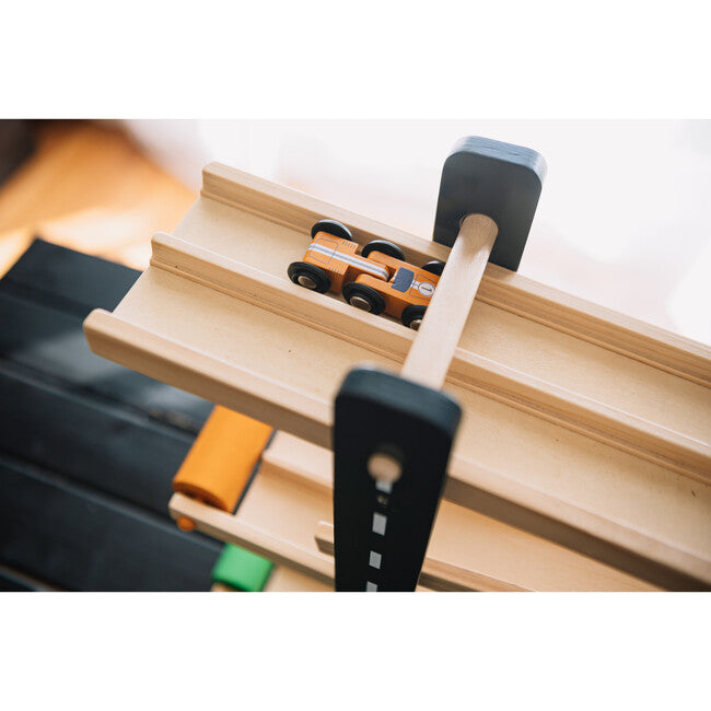 Fast Track Wooden Cars and Race Track Toy for Toddlers