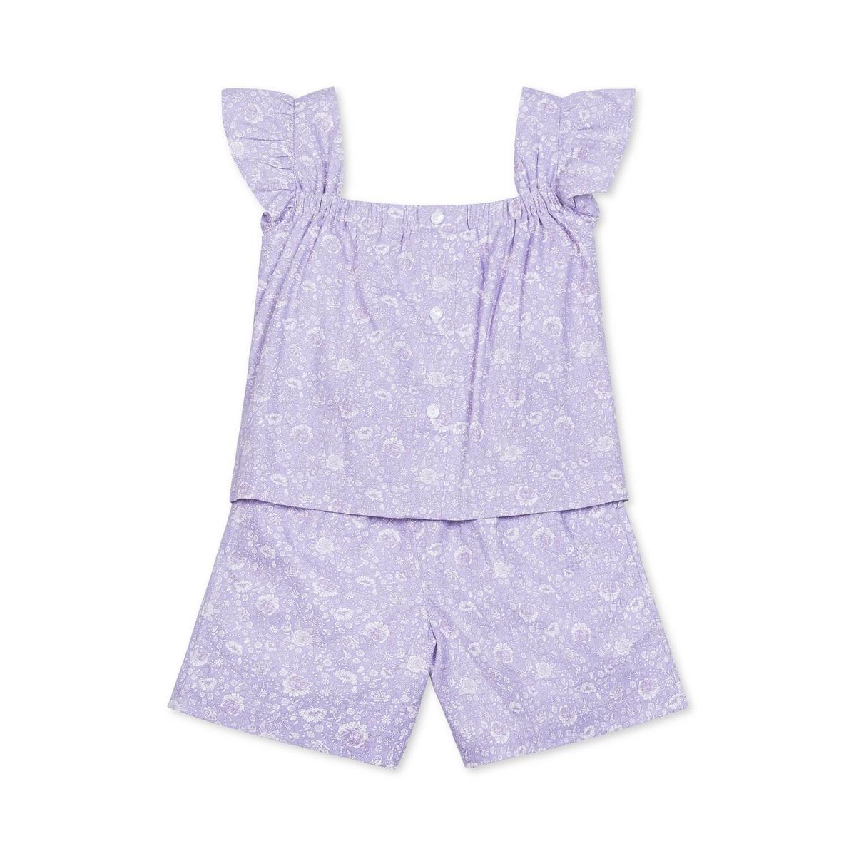 Baby Faux Top Romper - Lavender Fields Floral