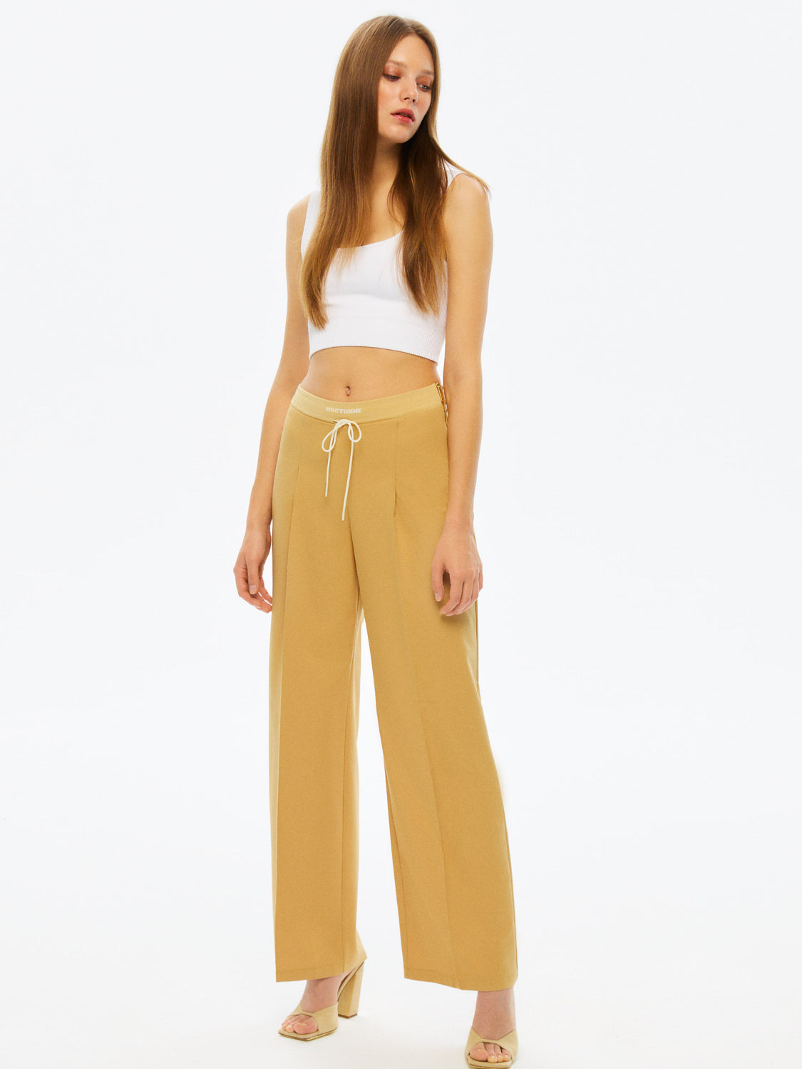 Ribbed Pants - Camel