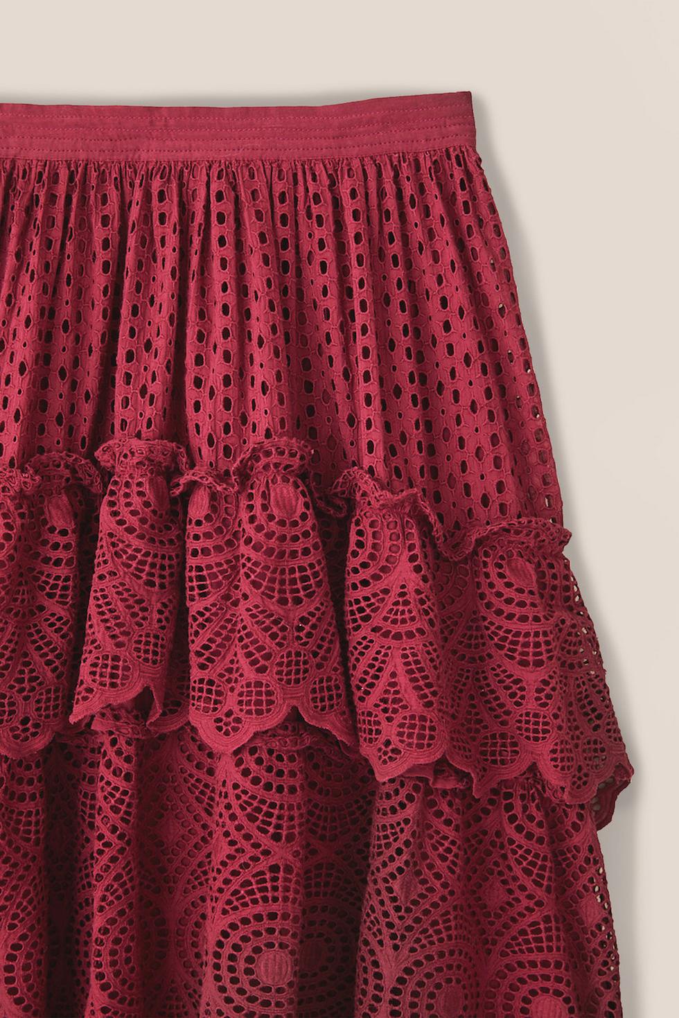 Michelle Skirt - Cranberry