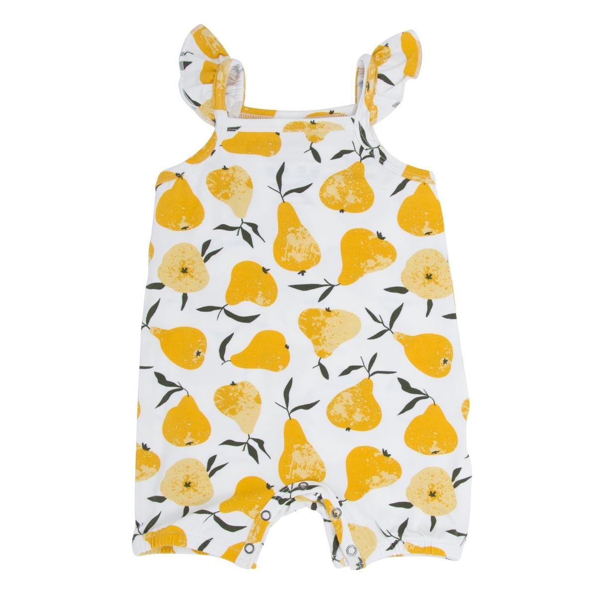 Flutter Sleeve Romper - Pears