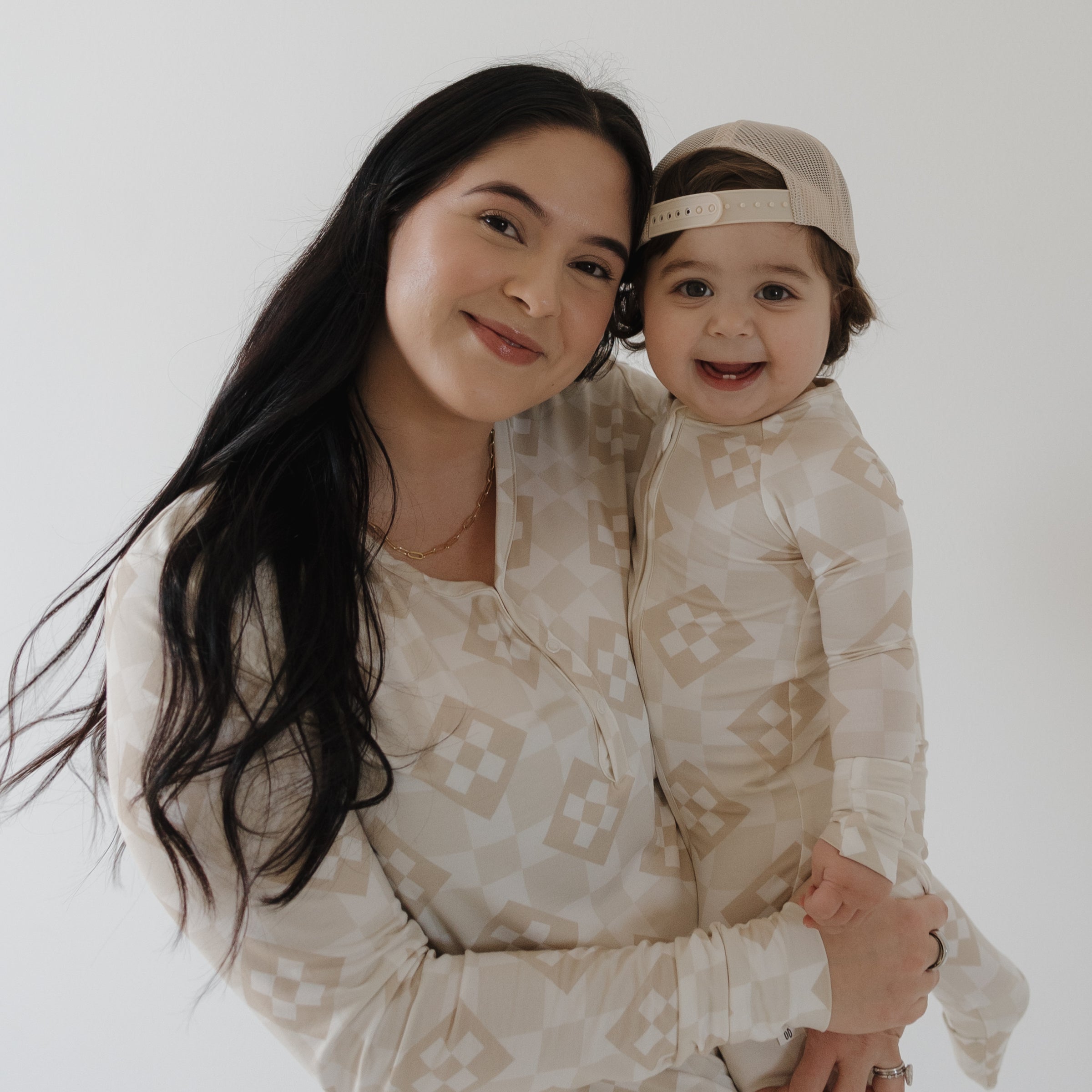 Women's Long Sleeve Bamboo Pajama | Cottage Quilt