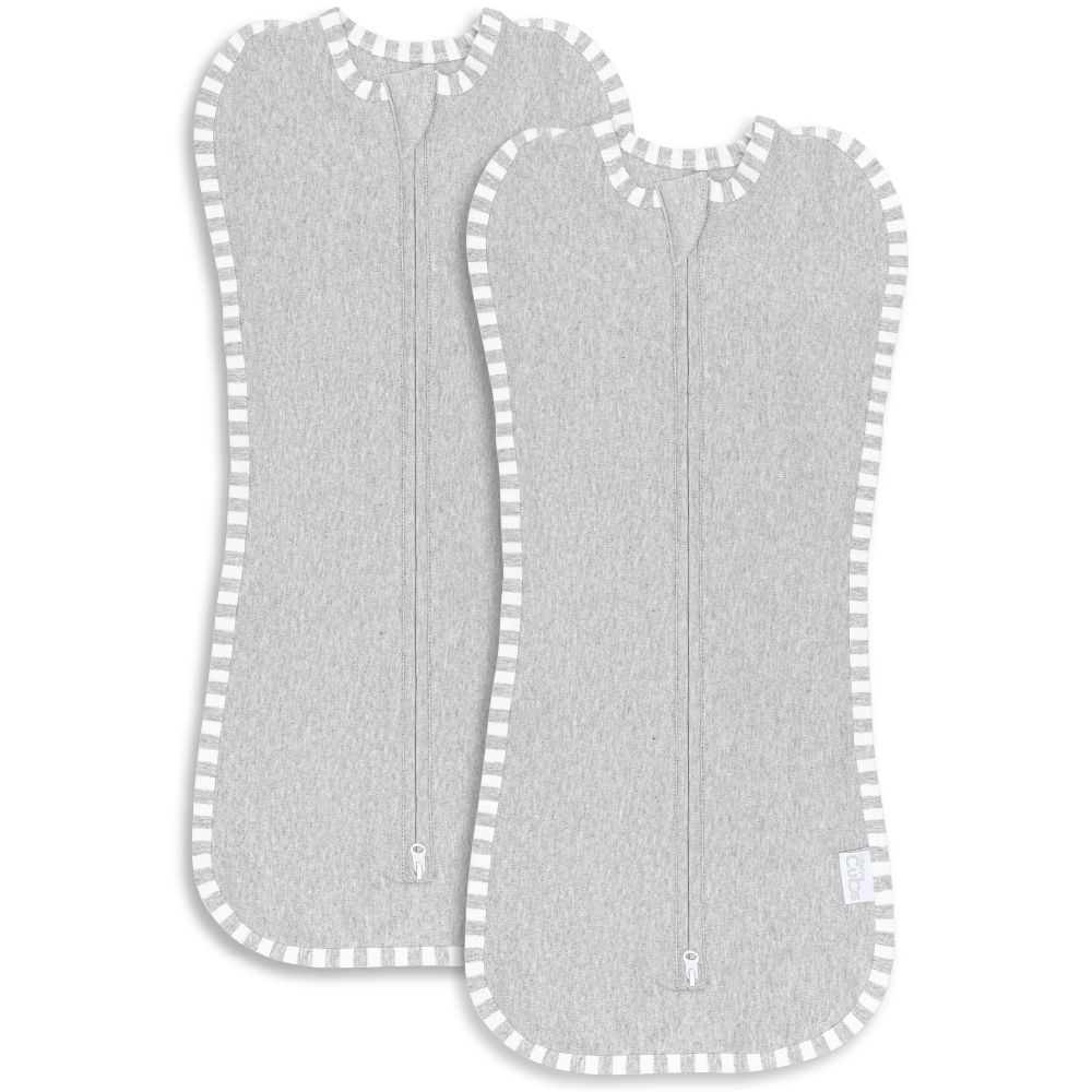 Easy Zipper Swaddle Blankets in Grey