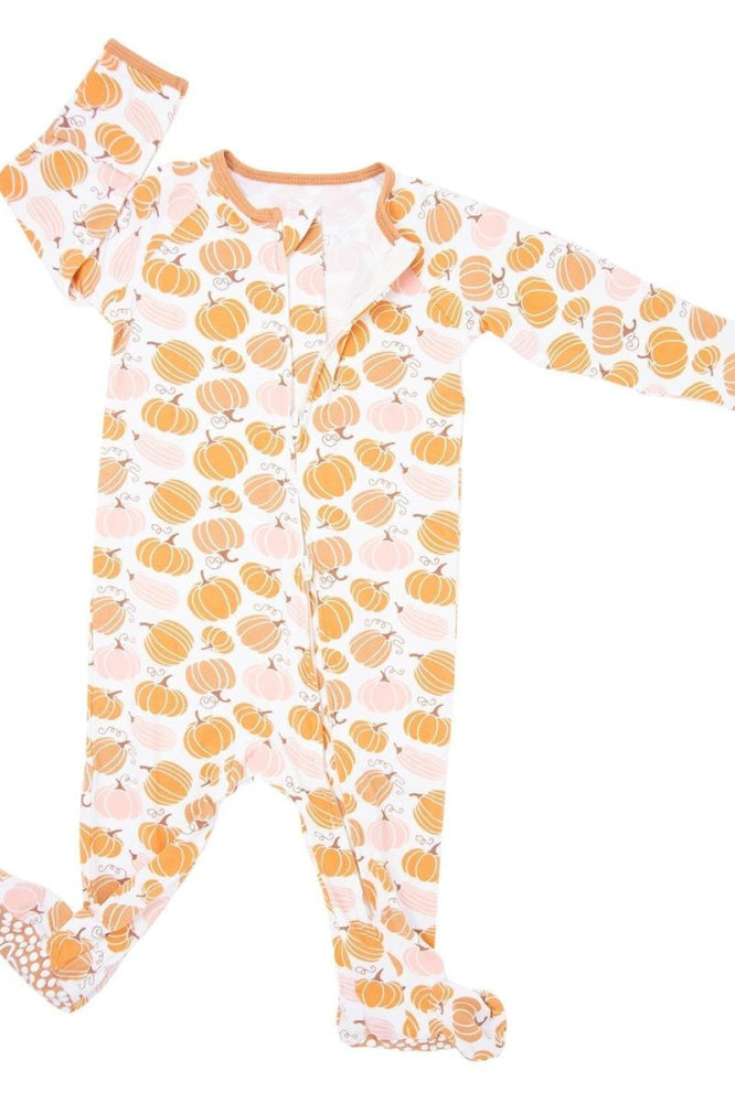 Zipper Footie - Pumpkin
