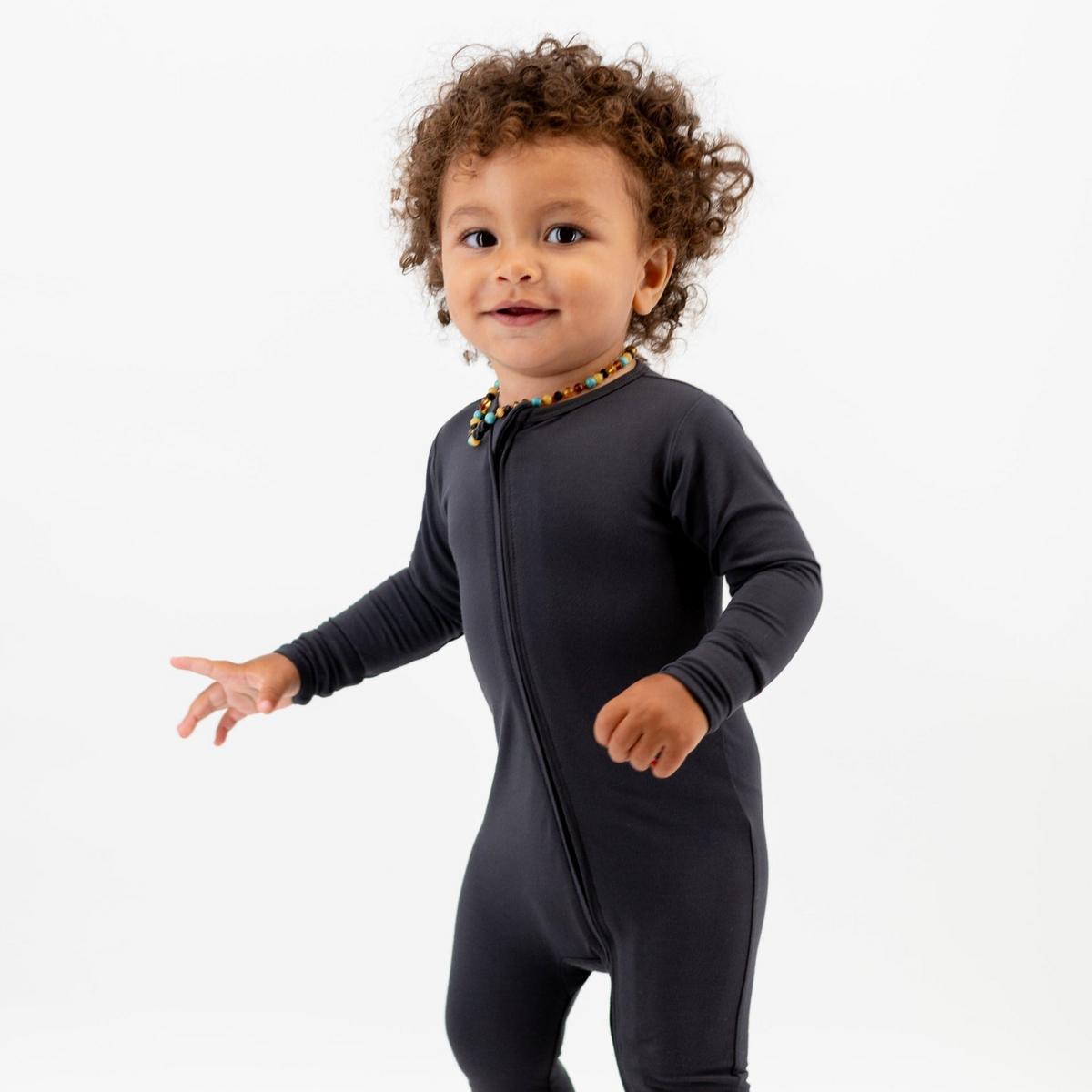 Convertible Romper - Charcoal Black